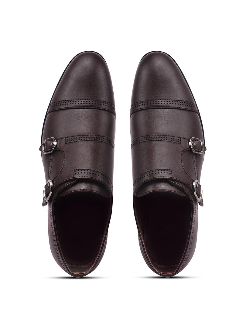 WAVEWALKER JAMES Men Premium Double Monk Strap Formal Shoes