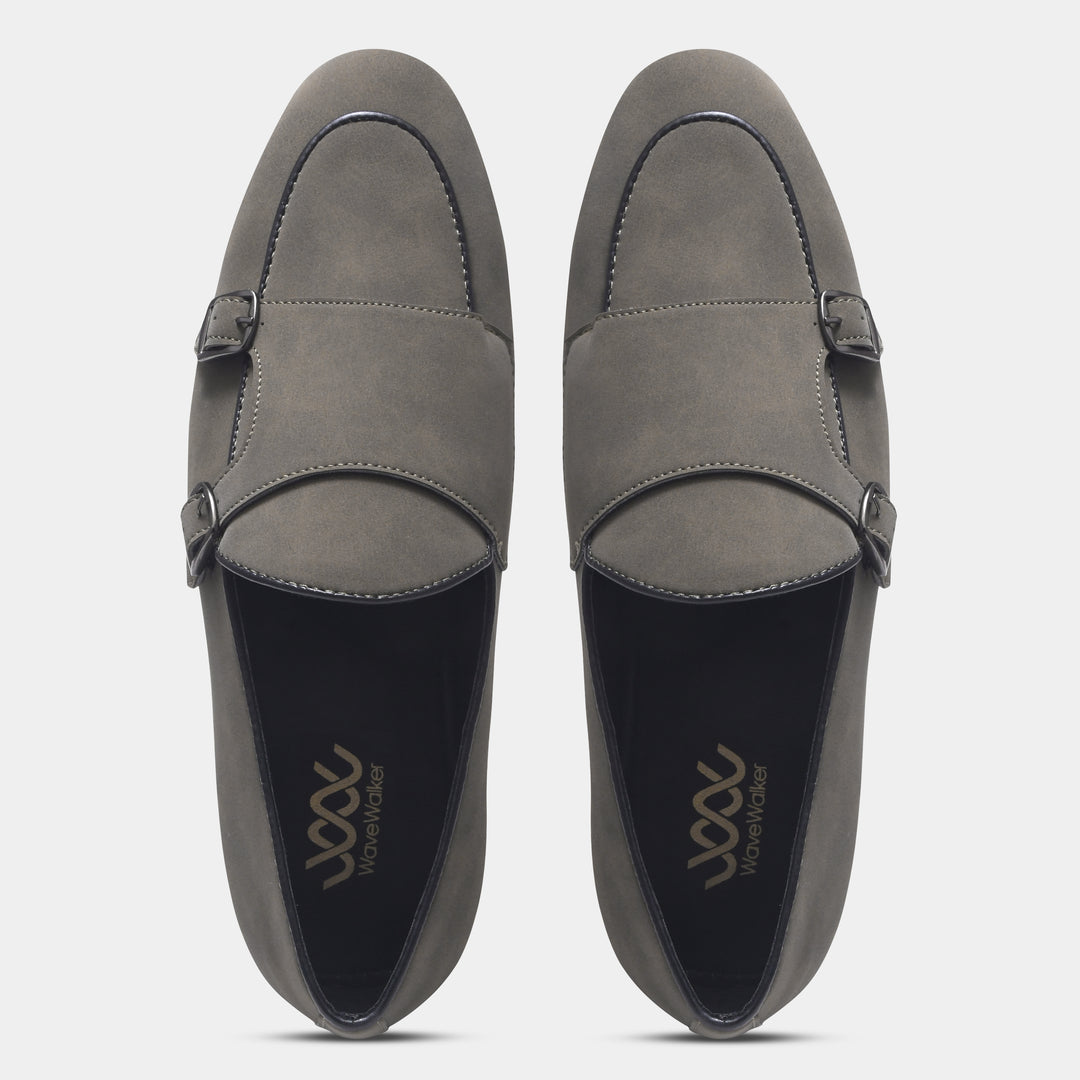 WAVEWALKER MARS Men Black Classic Suede Loafers