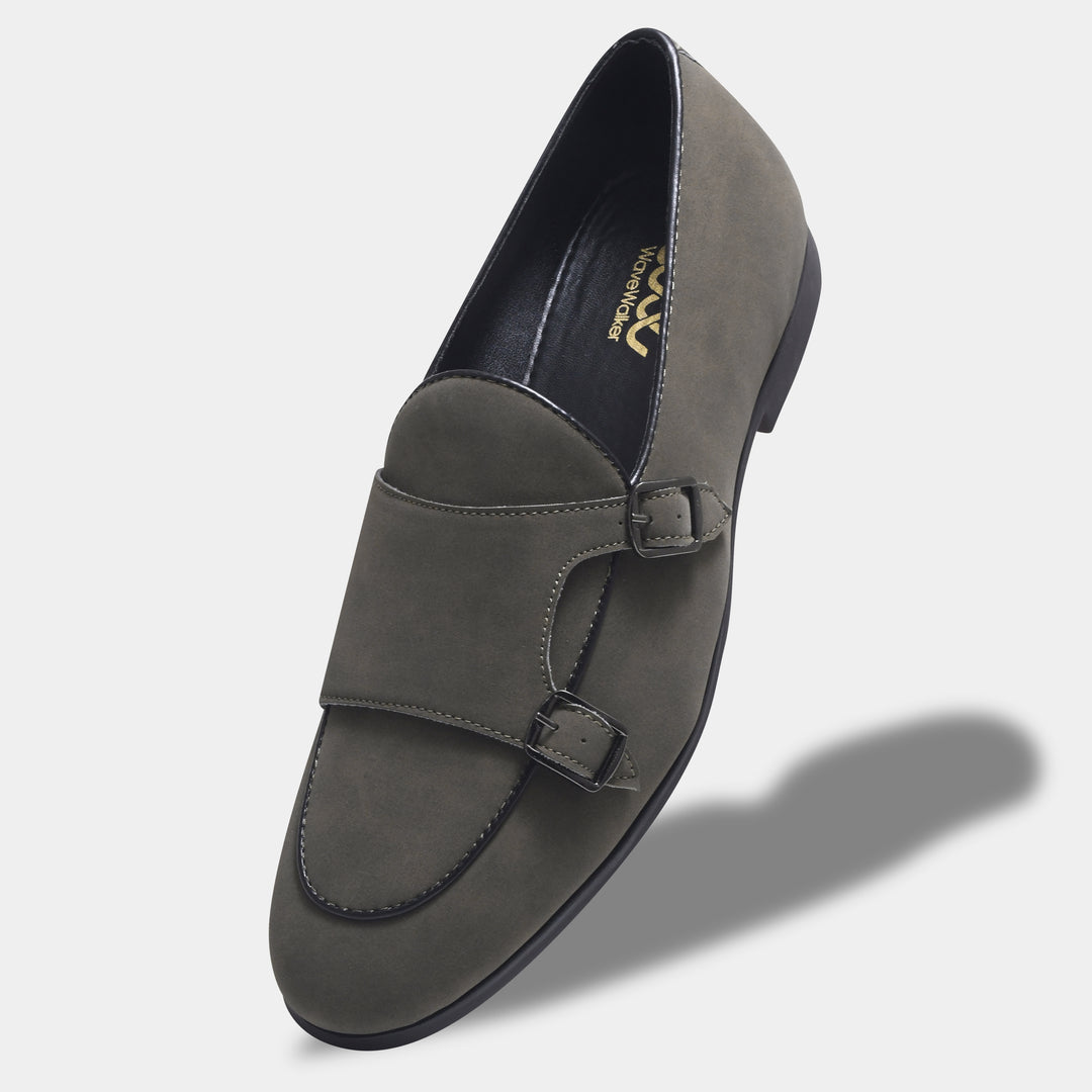 WAVEWALKER MARS Men Black Classic Suede Loafers