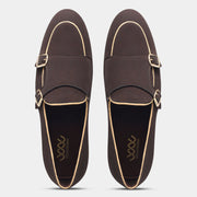 WAVEWALKER MARS Men Black Classic Suede Loafers