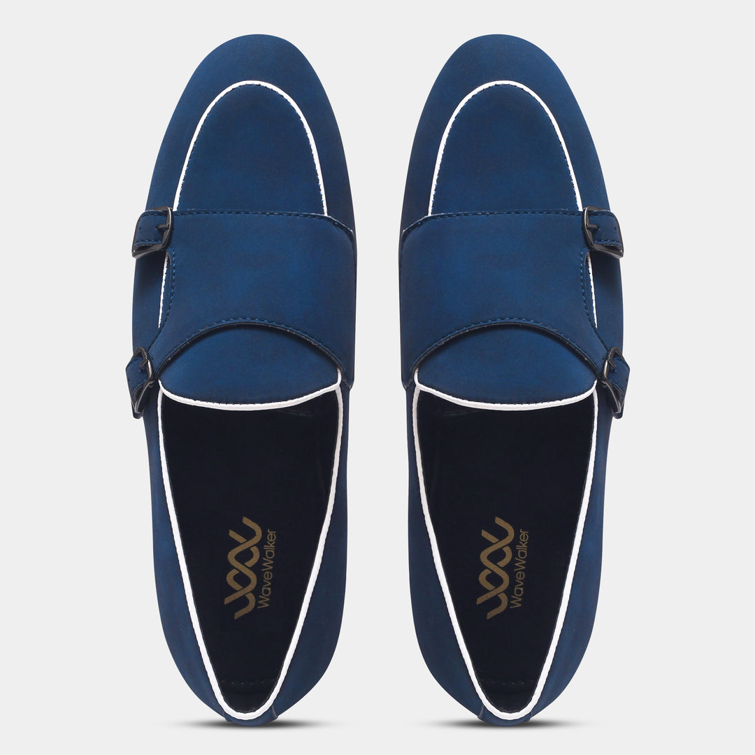 WAVEWALKER MARS Men Black Classic Suede Loafers