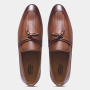 WAVEWALKER EASY Men Faux Leather Black Slip-On Loafers