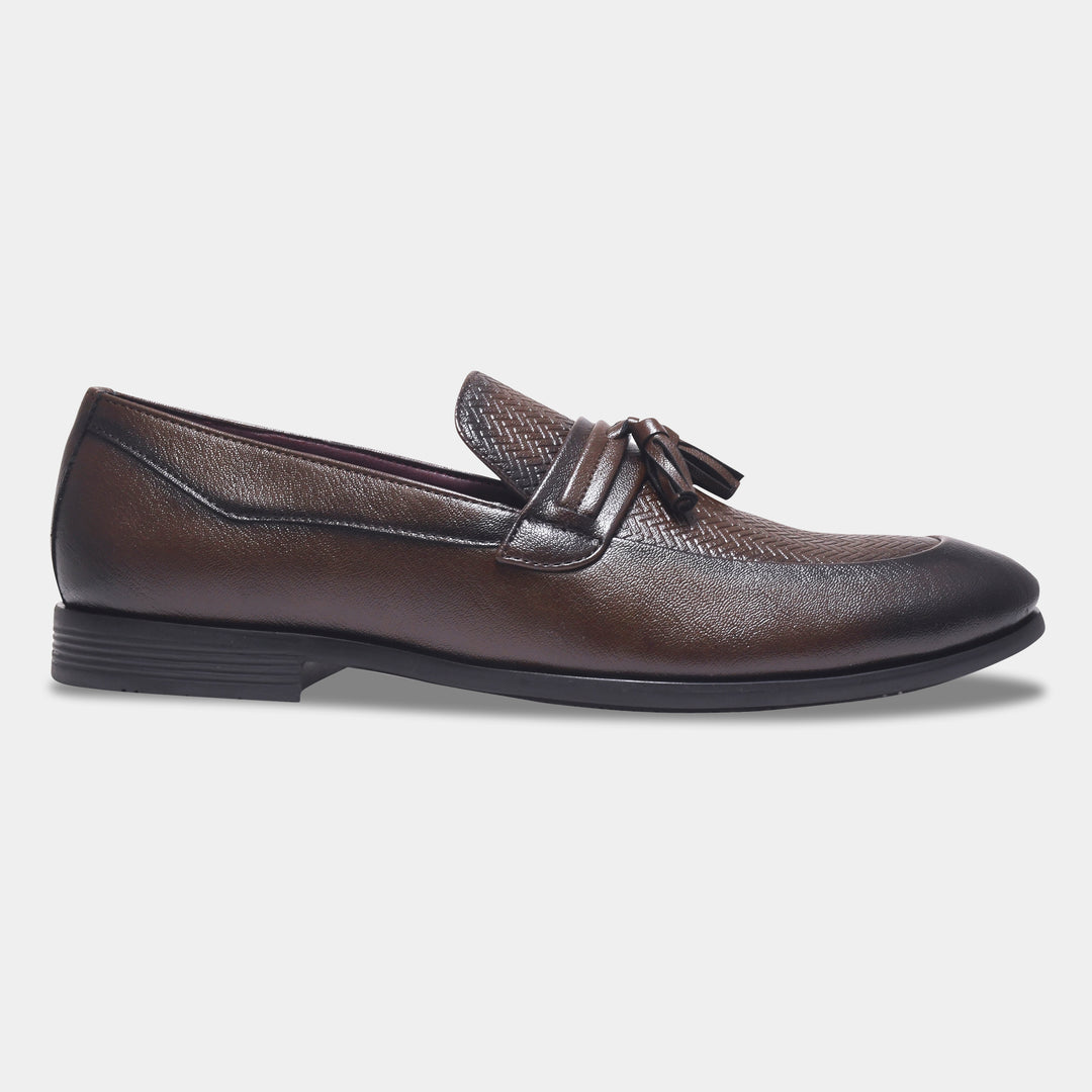 WAVEWALKER EASY Men Faux Leather Black Slip-On Loafers