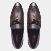 WAVEWALKER EASY Men Faux Leather Black Slip-On Loafers