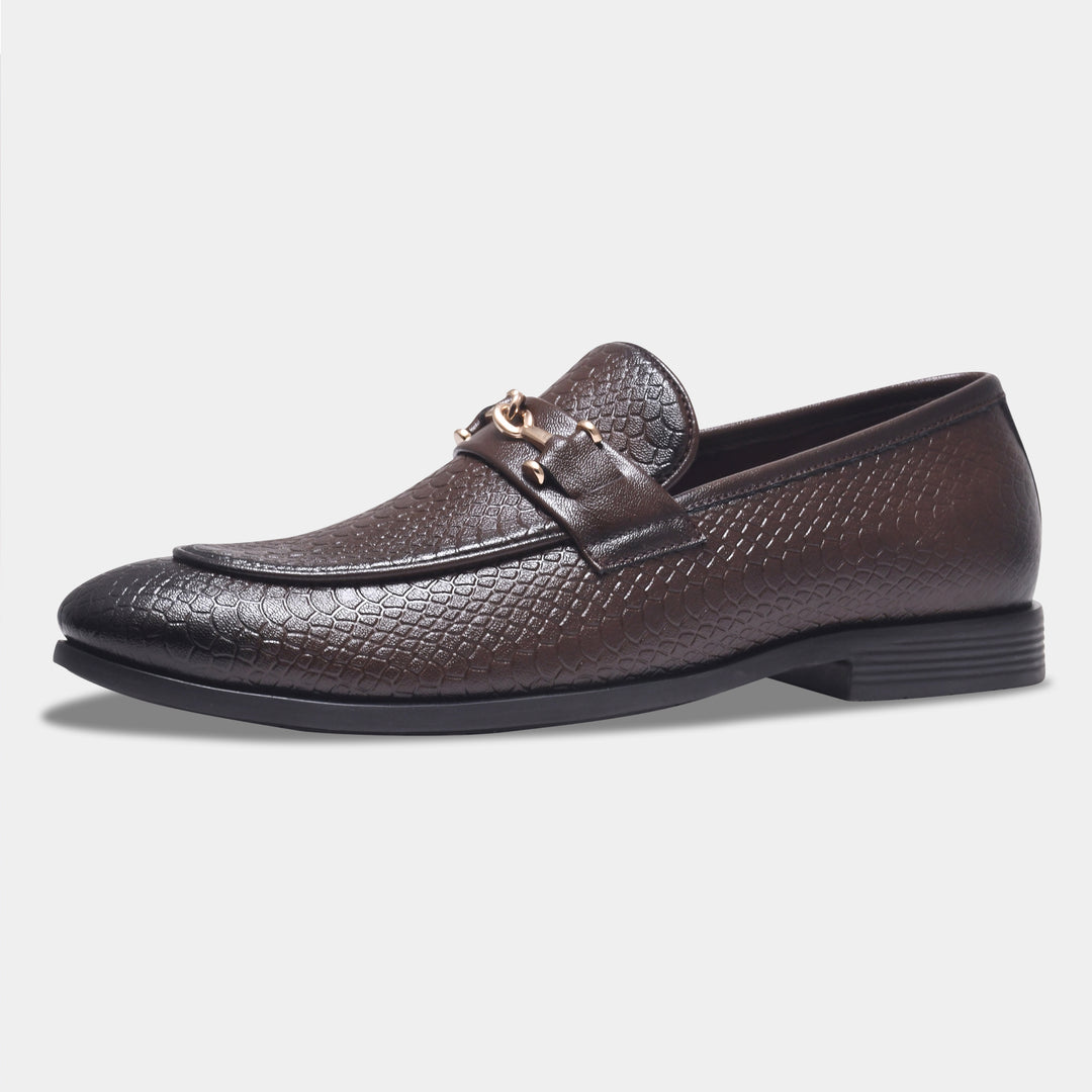 WAVEWALKER RELAX Men Faux Leather Black Slip-On Loafers