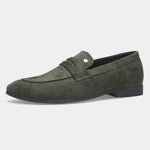 Load image into Gallery viewer, WAVEWALKER CHARGE Men Black Classic Suede Loafers