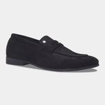 Load image into Gallery viewer, WAVEWALKER CHARGE Men Black Classic Suede Loafers