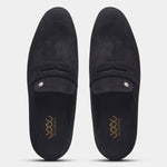 Load image into Gallery viewer, WAVEWALKER CHARGE Men Black Classic Suede Loafers