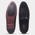 Load image into Gallery viewer, WAVEWALKER CHARGE Men Black Classic Suede Loafers