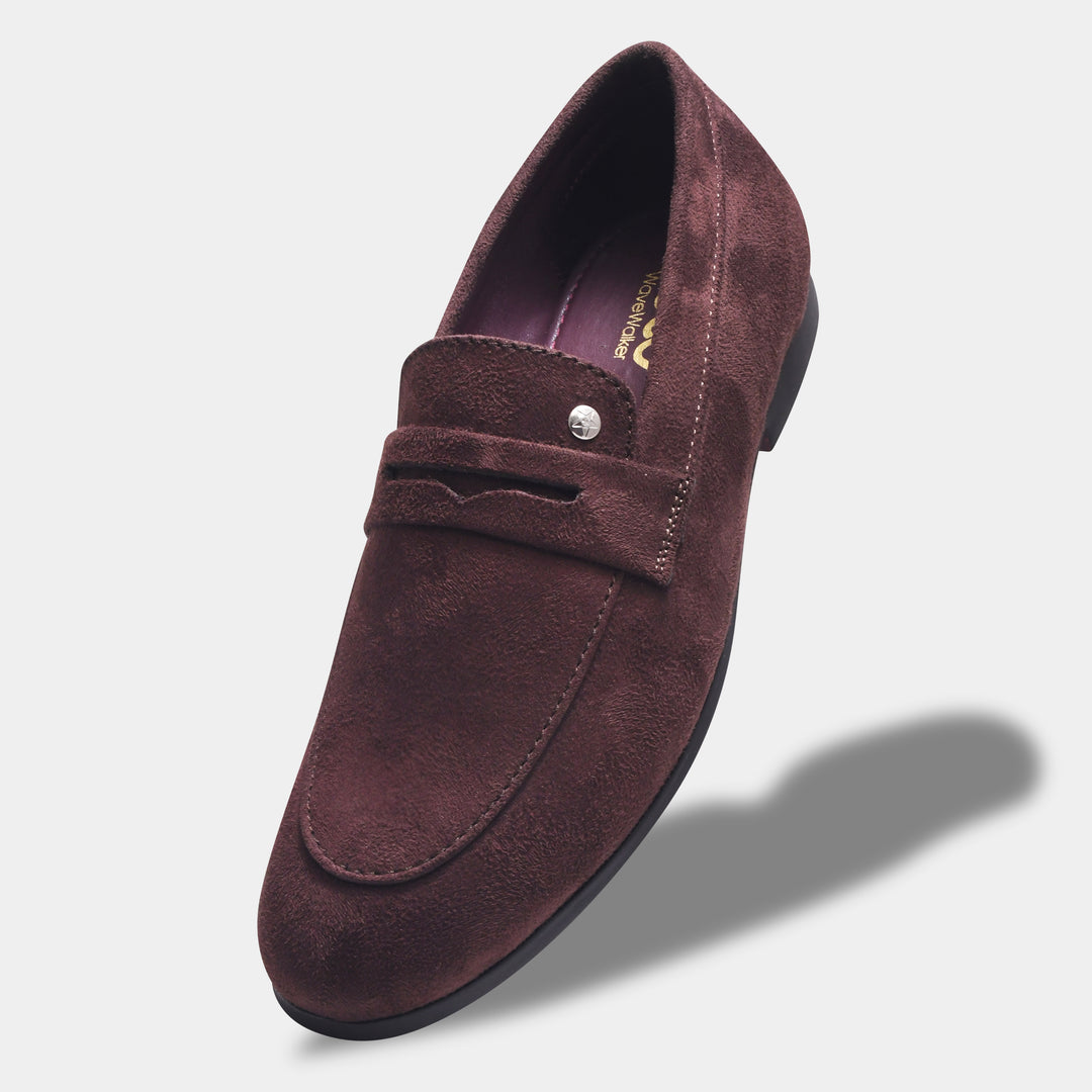 WAVEWALKER CHARGE Men Black Classic Suede Loafers