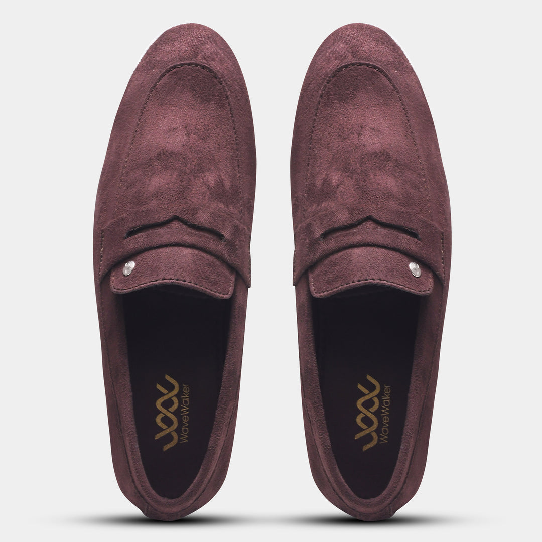 WAVEWALKER CHARGE Men Black Classic Suede Loafers