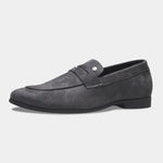 Load image into Gallery viewer, WAVEWALKER CHARGE Men Black Classic Suede Loafers