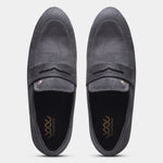 Load image into Gallery viewer, WAVEWALKER CHARGE Men Black Classic Suede Loafers