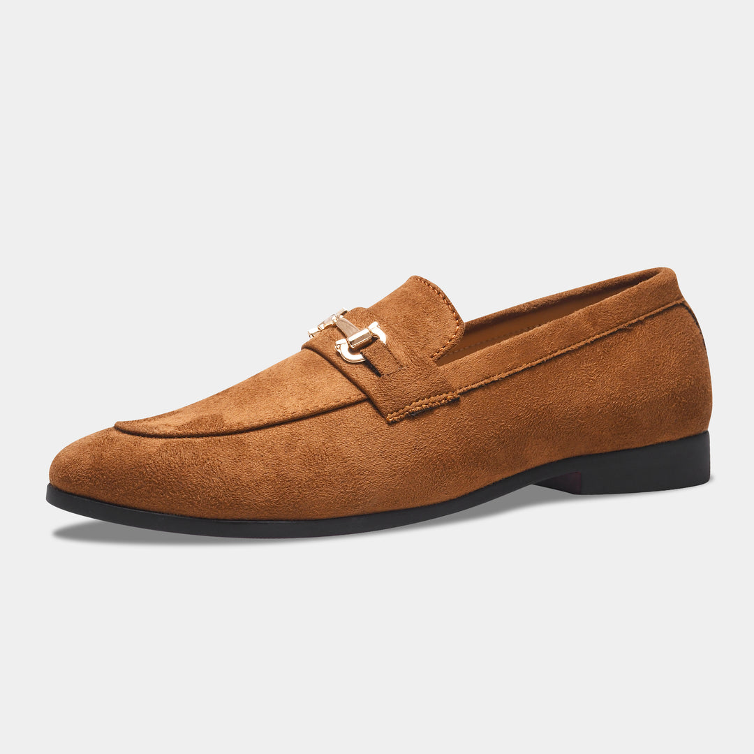 WAVEWALKER CRANE Men Black Classic Suede Loafers