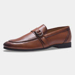 Load image into Gallery viewer, WAVEWALKER PUNCH Men Faux Leather Black Slip-On Loafers