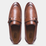 WAVEWALKER PUNCH Men Faux Leather Black Slip-On Loafers