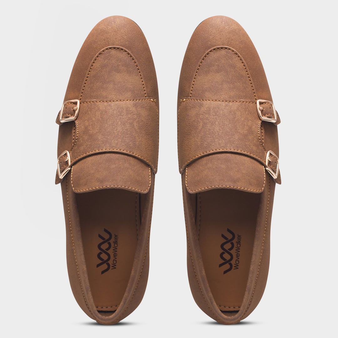 WAVEWALKER AXIS Men Beige Classic Suede Loafers