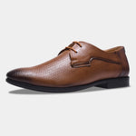 Load image into Gallery viewer, WAVEWALKER CREW Men Faux Leather Black Formal Lace-Ups Shoes