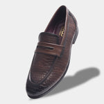 Load image into Gallery viewer, WAVEWALKER TWISTTER Men Faux Leather Black Slip-On Loafers