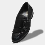Load image into Gallery viewer, WAVEWALKER INFINITY Men Faux Leather Black Slip-On Loafers