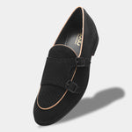 Load image into Gallery viewer, WAVEWALKER CAPTAIN Men Black Classic Suede Loafers