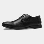 Load image into Gallery viewer, WAVEWALKER CREW Men Faux Leather Black Formal Lace-Ups Shoes