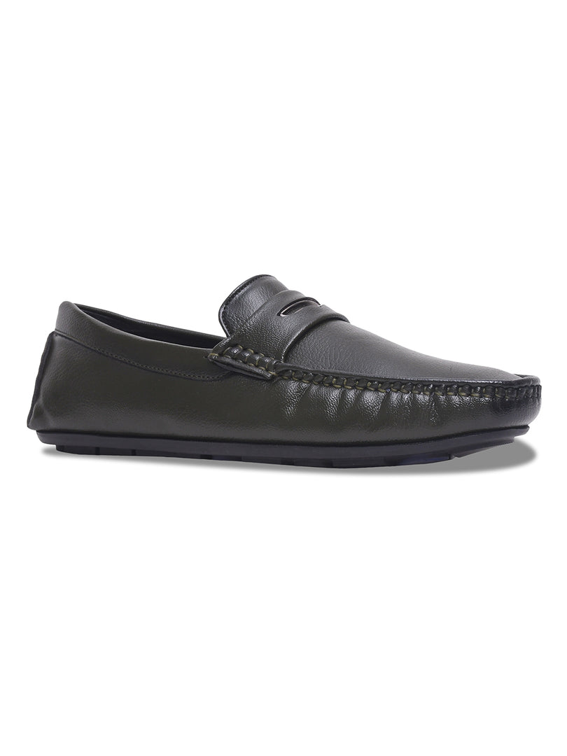 WAVEWALKER AERO Men Beige Faux Leather Slip-On Loafers