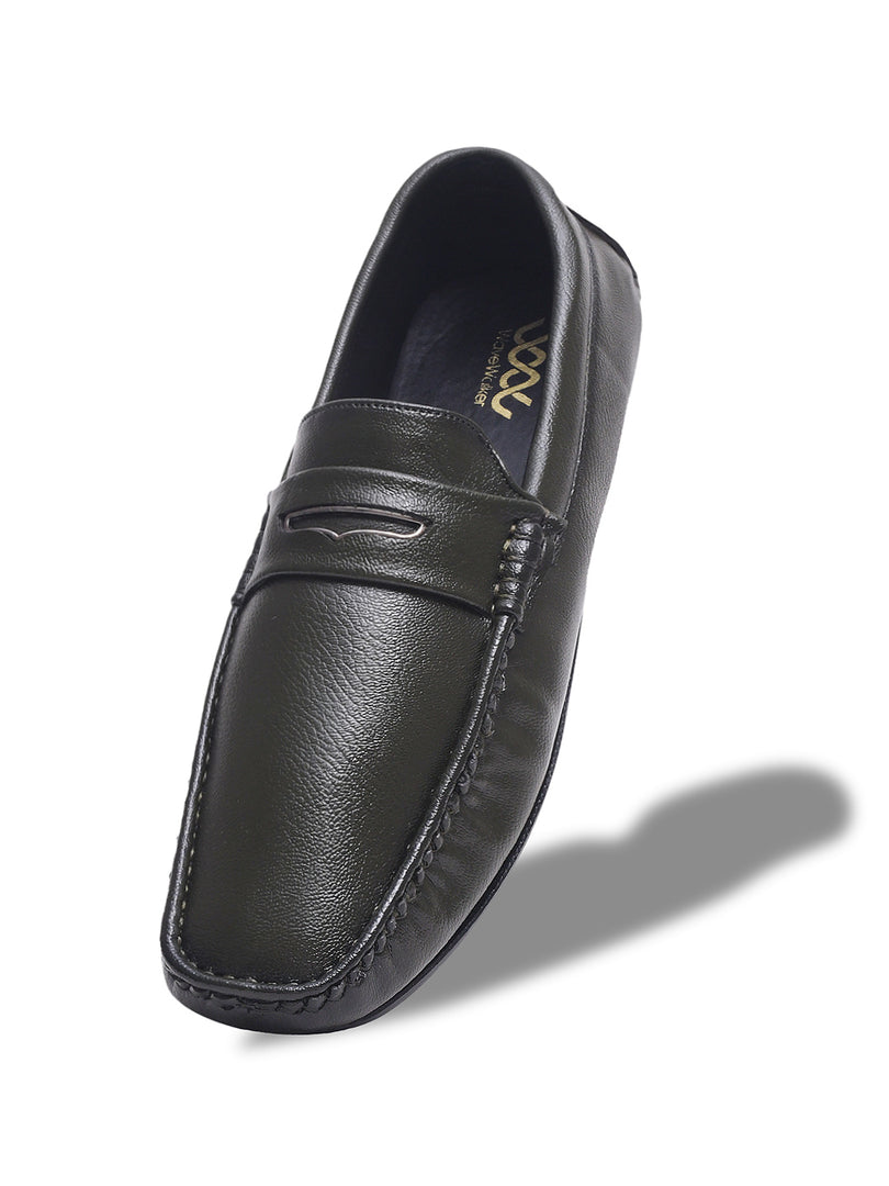 WAVEWALKER AERO Men Beige Faux Leather Slip-On Loafers