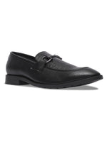 Load image into Gallery viewer, WAVEWALKER WOOD Men Black Faux Leather Slip-On Loafers