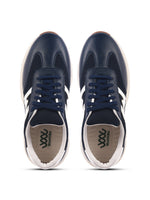 Load image into Gallery viewer, WAVEWALKER KILLER-1 Men Faux Leather Blue Casual Lace-Ups Shoes