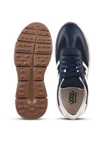 Load image into Gallery viewer, WAVEWALKER KILLER-1 Men Faux Leather Blue Casual Lace-Ups Shoes
