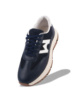 Load image into Gallery viewer, WAVEWALKER KILLER-1 Men Faux Leather Blue Casual Lace-Ups Shoes