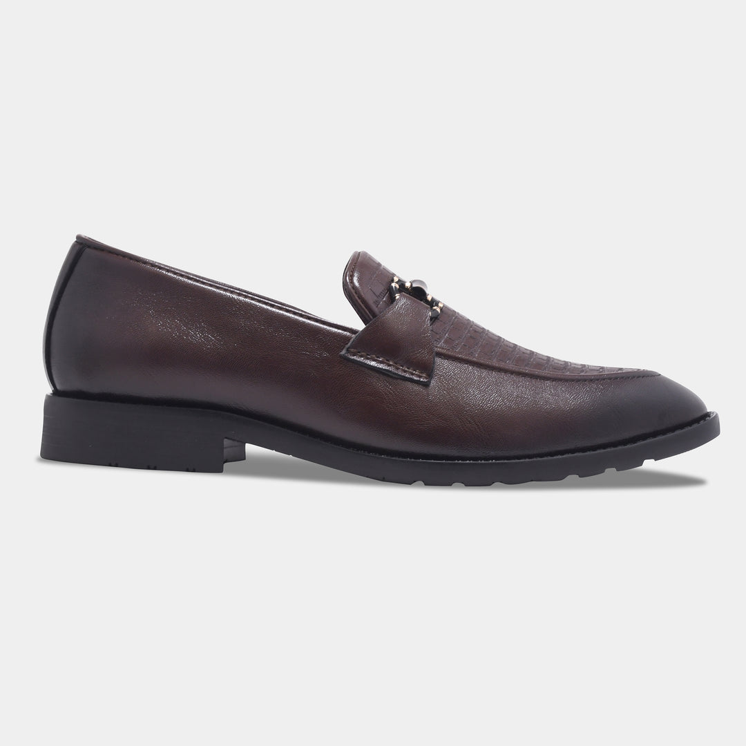 WAVEWALKER CROSS Men Faux Leather Black Slip-On Loafers