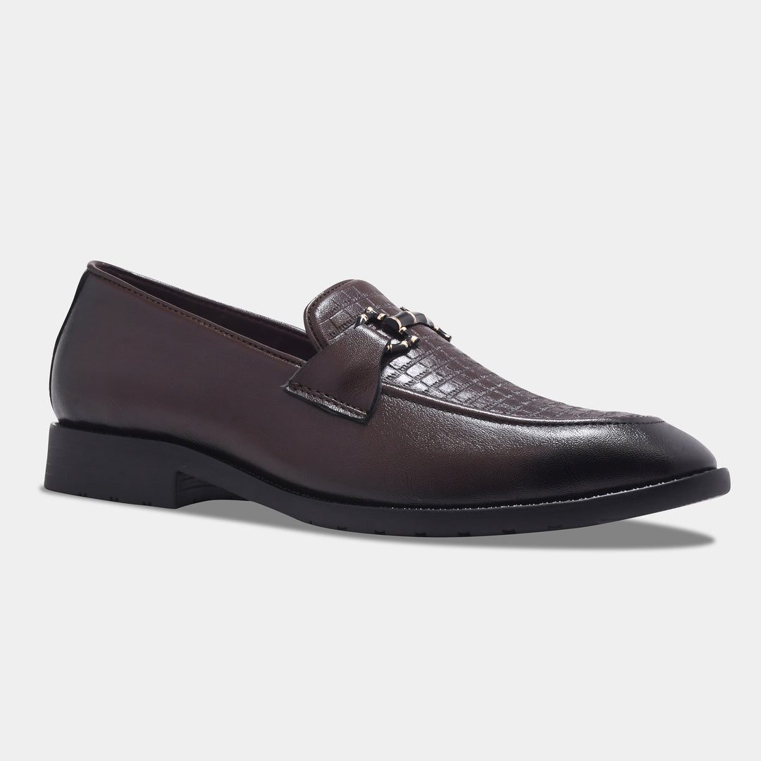 WAVEWALKER CROSS Men Faux Leather Black Slip-On Loafers