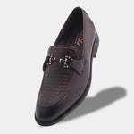 Load image into Gallery viewer, WAVEWALKER CROSS Men Faux Leather Black Slip-On Loafers