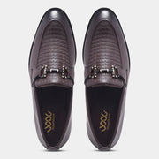 WAVEWALKER CROSS Men Faux Leather Black Slip-On Loafers