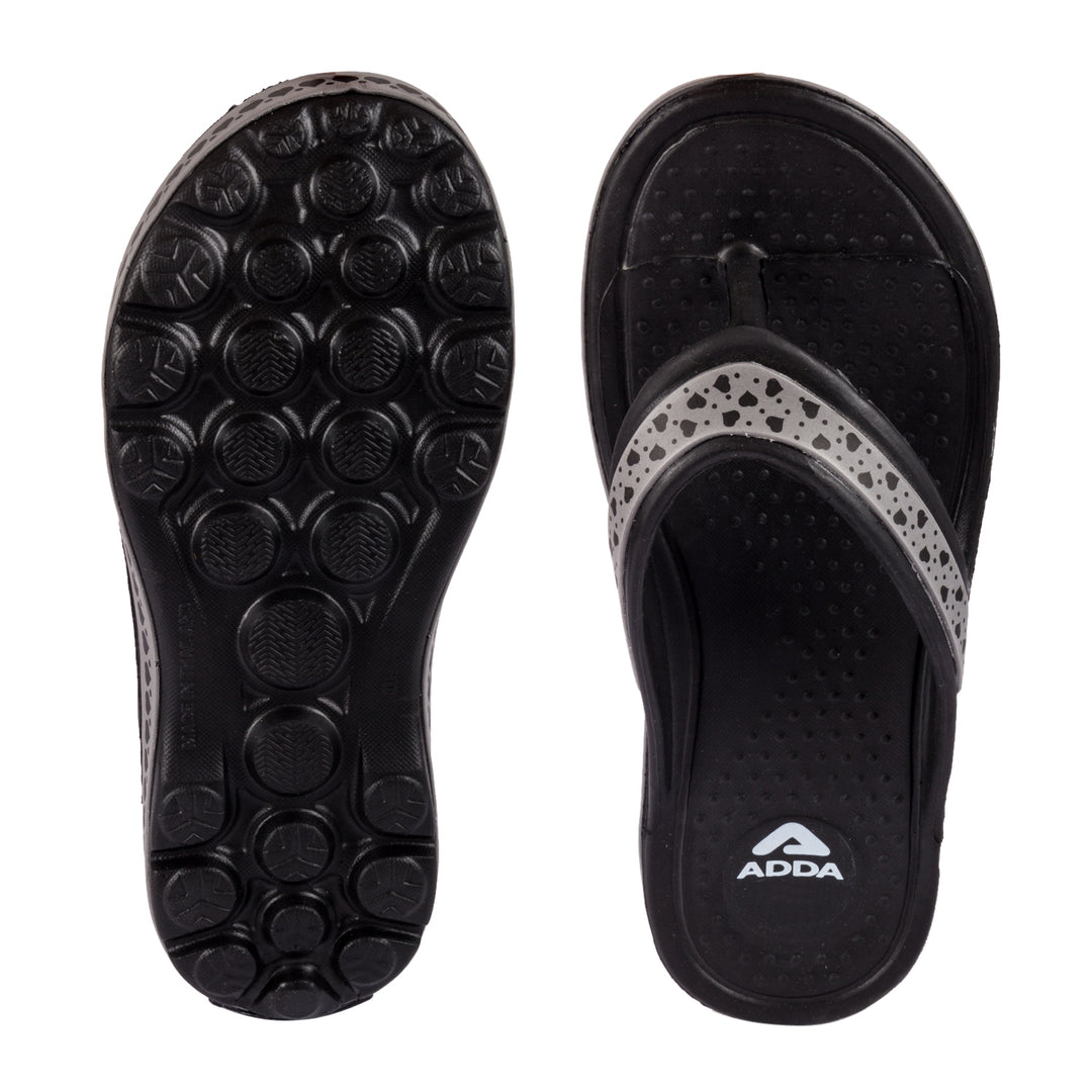 ADDA EVERYTIME Self Design Thong Slipper For Women