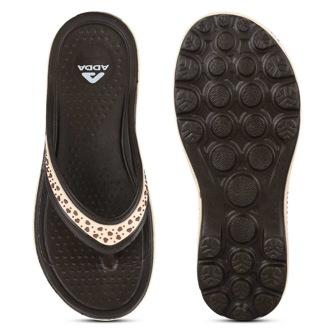 ADDA EVERYTIME Self Design Thong Slipper For Women