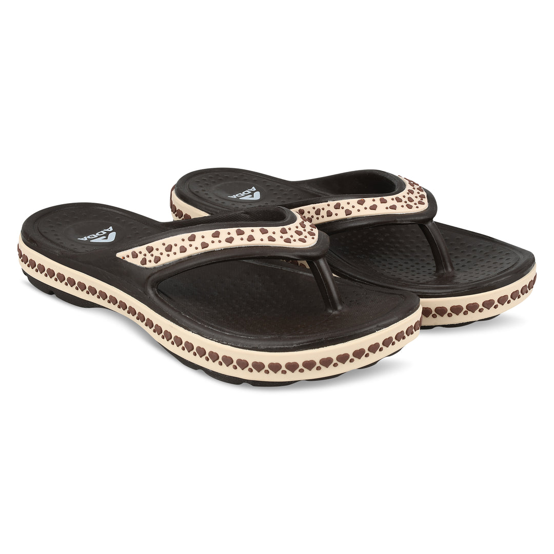 ADDA EVERYTIME Self Design Thong Slipper For Women