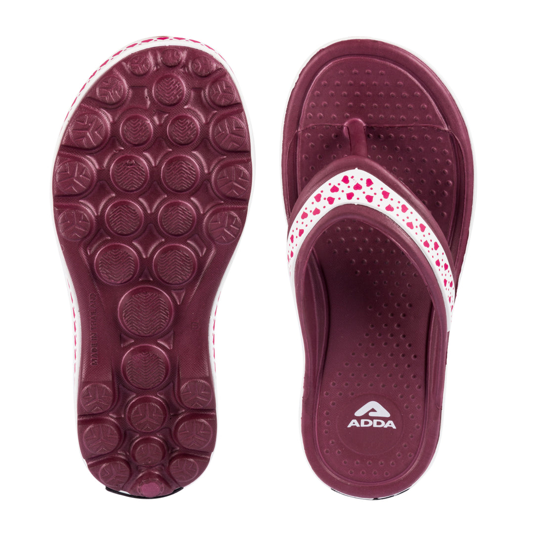 ADDA EVERYTIME Self Design Thong Slipper For Women