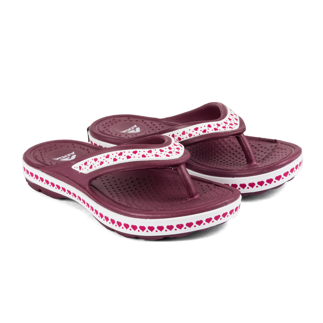 ADDA EVERYTIME Self Design Thong Slipper For Women