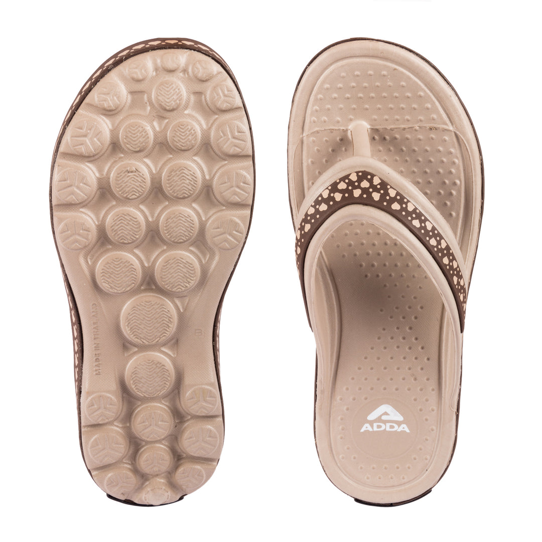 ADDA EVERYTIME Self Design Thong Slipper For Women