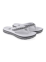 Load image into Gallery viewer, ADDA EVERYTIME Self Design Thong Slipper For Women
