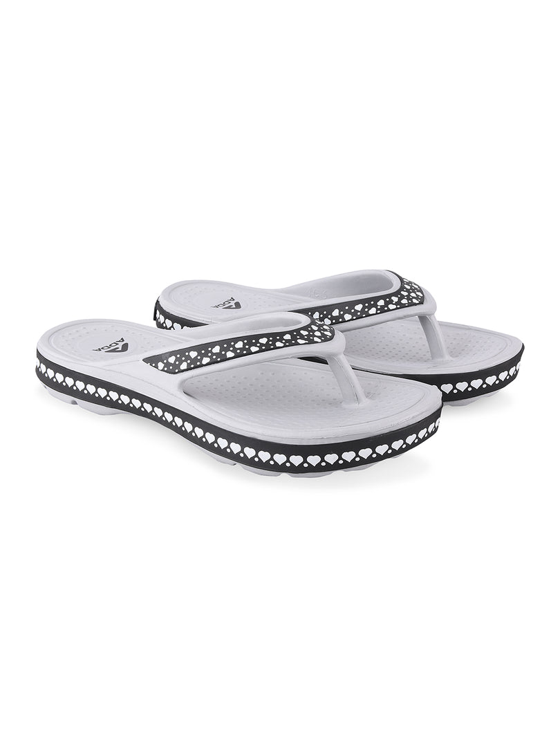 ADDA EVERYTIME Self Design Thong Slipper For Women
