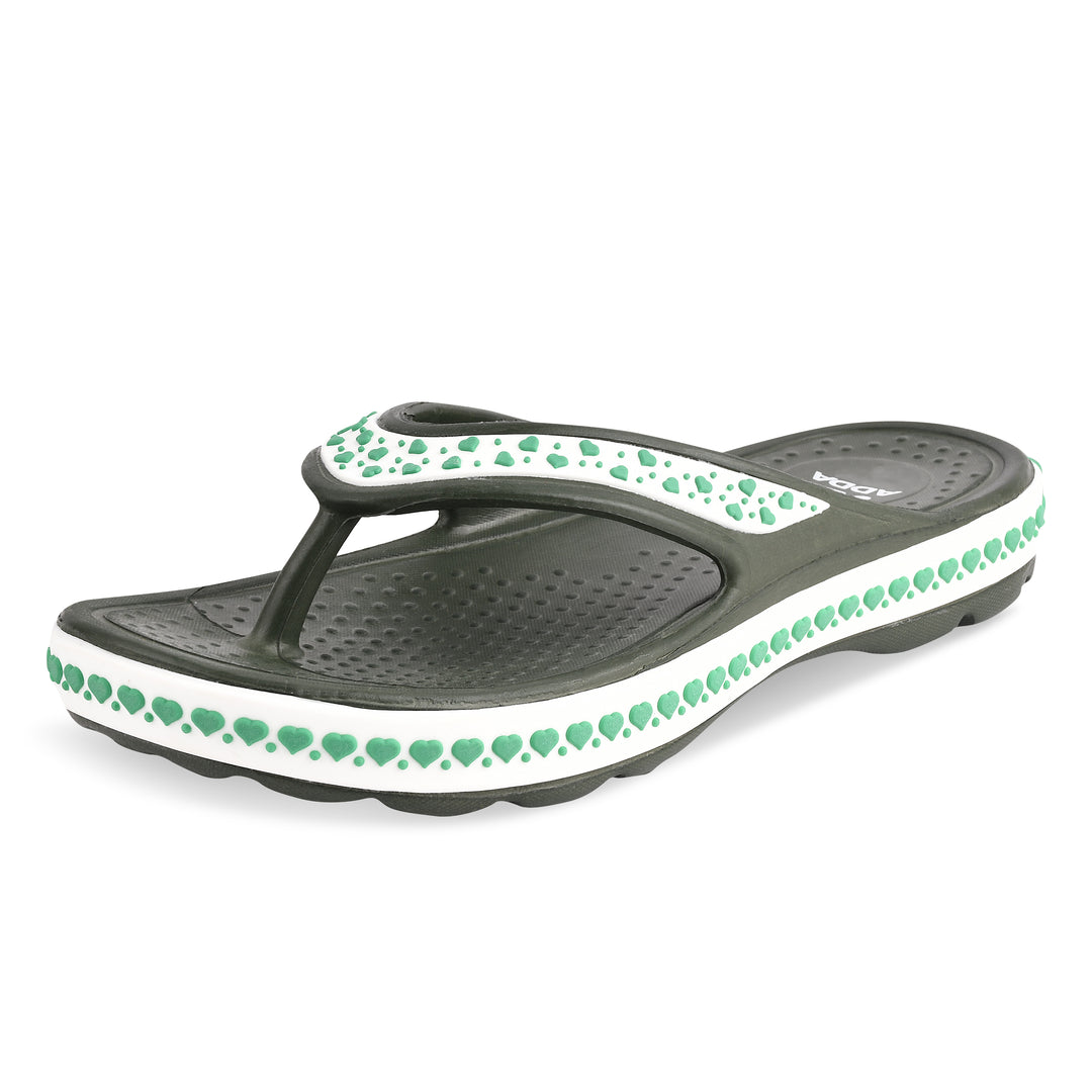 ADDA EVERYTIME Self Design Thong Slipper For Women