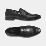 Load image into Gallery viewer, WAVEWALKER FLOW Men Faux Leather Black Slip-On Loafers