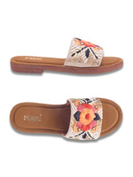 Load image into Gallery viewer, Flower 1 Handcrafted Floral Embroidered Flats