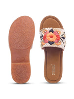 Load image into Gallery viewer, Flower 1 Handcrafted Floral Embroidered Flats