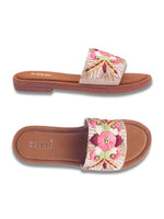 Load image into Gallery viewer, Flower 1 Handcrafted Floral Embroidered Flats