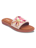 Load image into Gallery viewer, Flower 1 Handcrafted Floral Embroidered Flats